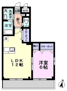 リヴェールメゾン【2階】の間取り