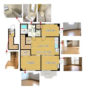 オアシス・I棟【2階】の間取り