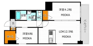 サンシティ桑津III【5階】の間取り
