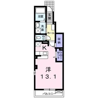ローレル倉敷A【1階】の間取り