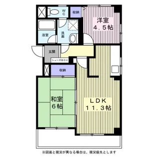 ガーデンハウス参番館【1階】の間取り