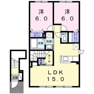 グレイスヴィラコトニII【2階】の間取り