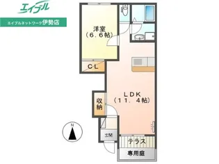 ヴェールメゾン【1階】の間取り