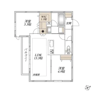 Sun Zem【3階】の間取り