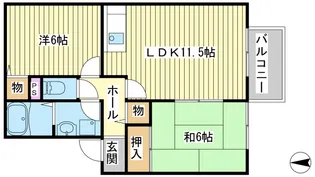 サンアクティー【1階】の間取り