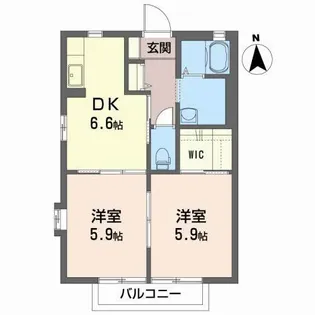 クランシューズ【2階】の間取り