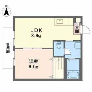 フレグランス・マスガタ【1階】の間取り