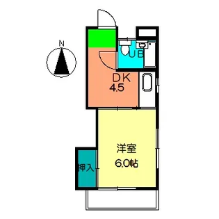 ハイツKATATA【2階】の間取り