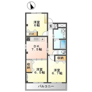 ファビュラス【2階】の間取り