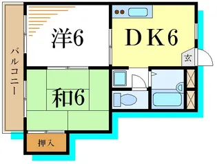 ロワール西一之江【2階】の間取り