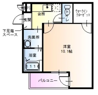 仁徳夕雲町2番館【1階】の間取り