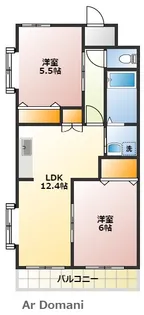 デージーコート相模台【1階】の間取り