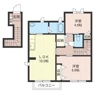 サンライズJ【2階】の間取り