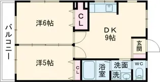 フラット愛宕【3階】の間取り