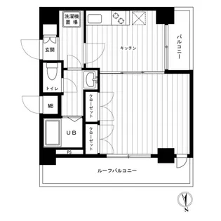 エスコート大森【5階】の間取り