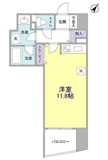 TKフラッツ渋谷【6階】の間取り
