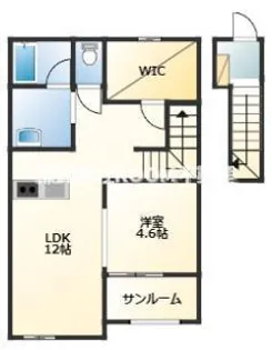 Lieto 神の杜【2階】の間取り