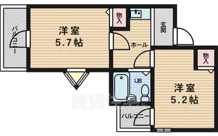 五月が丘一番館【3階】の間取り