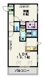 スペーシア K【3階】の間取り