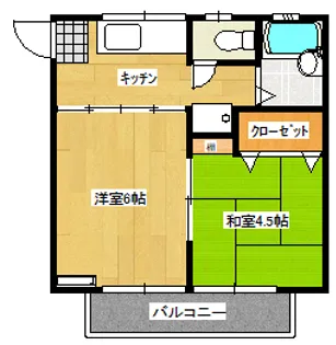 アリス深谷第1【1階】の間取り