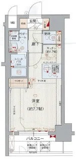 プレサンス名古屋駅前ヴェルロード【7階】の間取り
