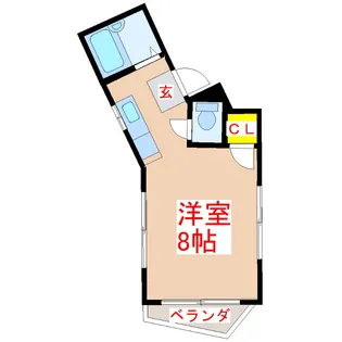 リバーサイド唐湊【2階】の間取り
