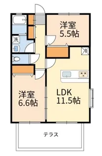 グリーンペペ【1階】の間取り