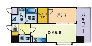 カーサエンペサール【9階】の間取り