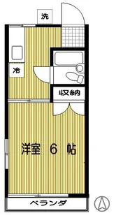 コーポ畠山【2階】の間取り