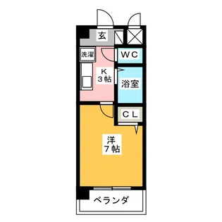 メゾンルミエール【1階】の間取り