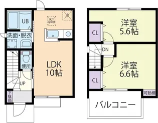 メゾン・ド・ポワール(maison de poire) Bの間取り