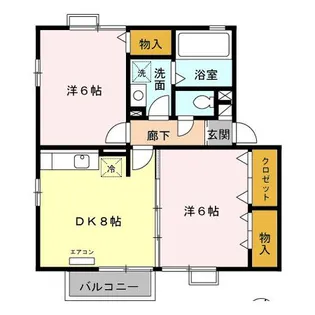 リビングタウンいせ E【2階】の間取り