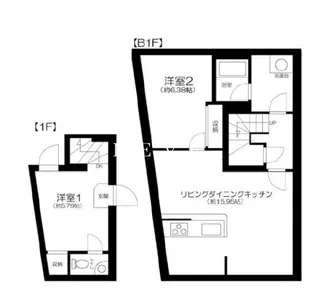 Apartment小石川後楽園【1階】の間取り