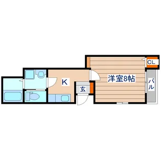 アルモニ原町【1階】の間取り