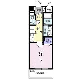 キュービックスター【1階】の間取り