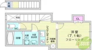 プリモクアルト【2階】の間取り