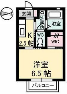 エスペランツァ【2階】の間取り