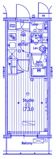 ガーラ・リバーサイド横濱南【9階】の間取り