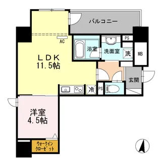 セントラルレジデンス【5階】の間取り