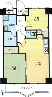 ちょーふ第一マンション【4階】の間取り