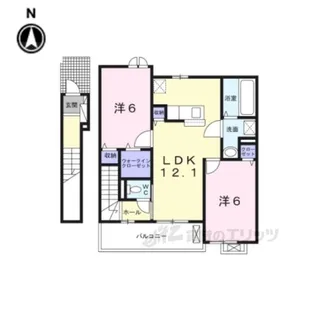 カトルセゾンS【2階】の間取り