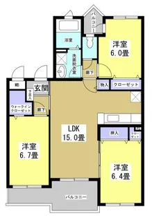 シャルマンIII【2階】の間取り