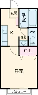 アティークヒラト【1階】の間取り