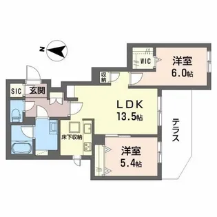 Lumitoile 久宝寺【1階】の間取り
