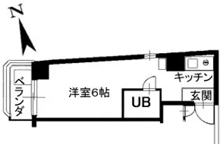 山形セントラルコーポ【4階】の間取り