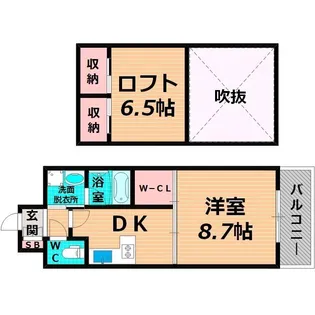 レクシア鶴見【6階】の間取り