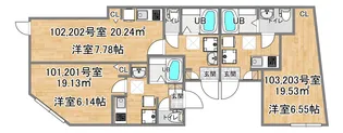 アグレット東武練馬【1階】の間取り