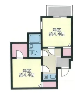 アスタック弐番館【4階】の間取り