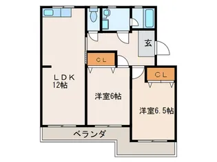 マンション布友【3階】の間取り