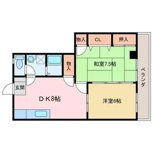 セントラルアベニュー【3階】の間取り